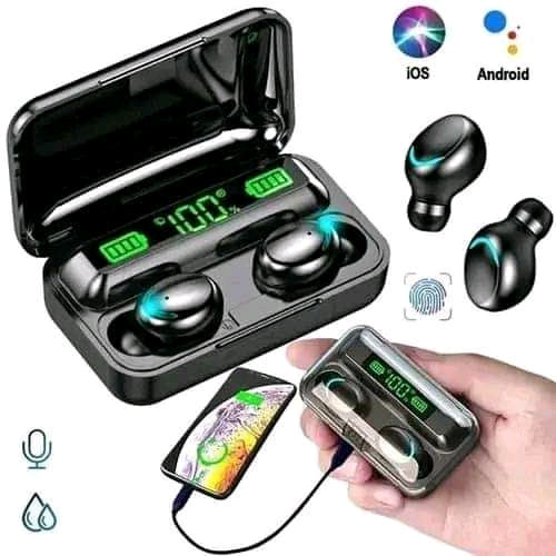 Audifonos F9 5c Tws Power Bank 2000 Mah – Música y carga siempre contigo