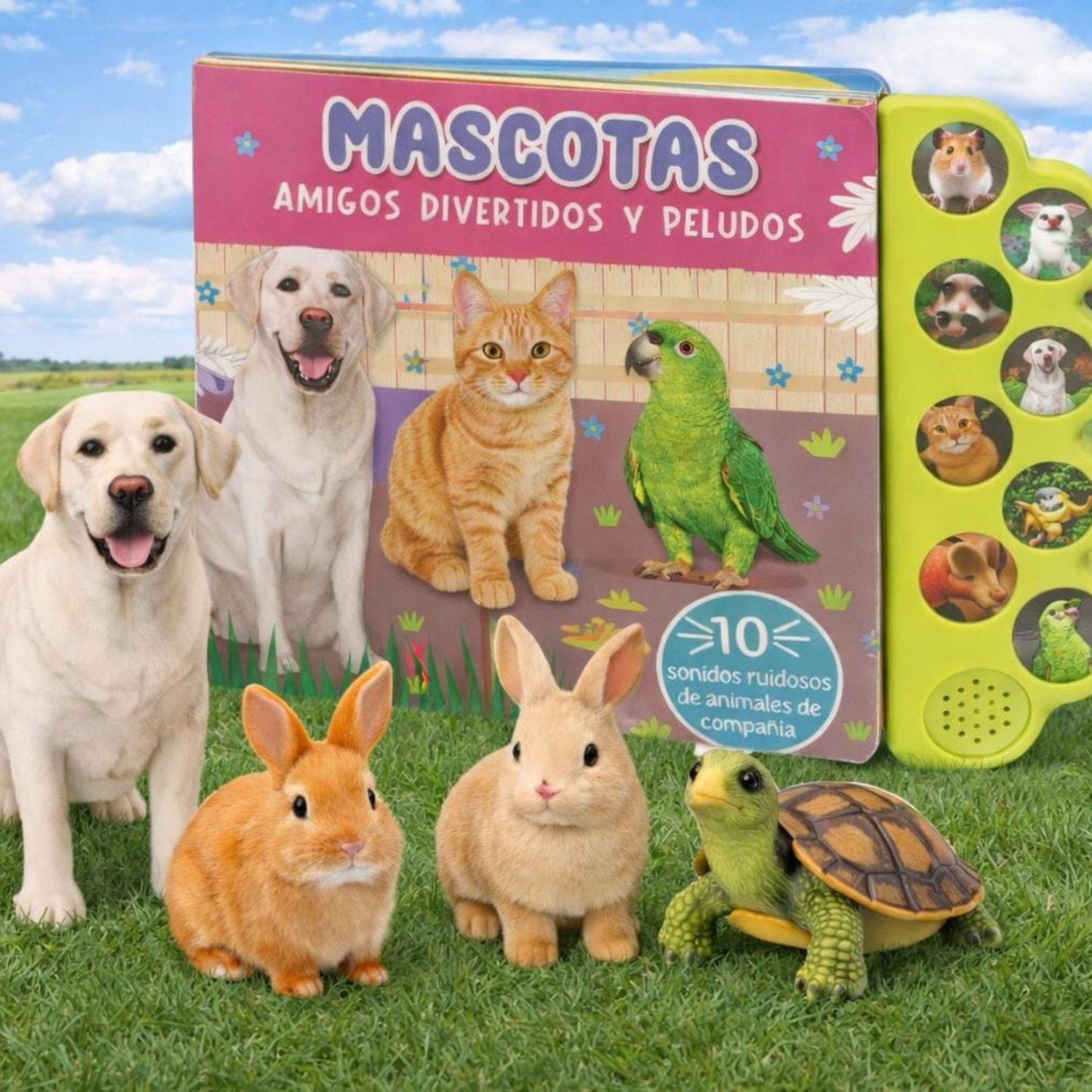 Libro Educativo Sensorial con 10 Sonidos Interactivos