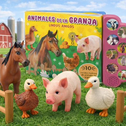 Libro Educativo Sensorial con 10 Sonidos Interactivos