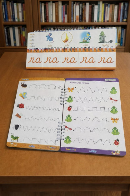 Combo 1 Libro Pizarra Mágica +  1 Silabario (3-5 años)