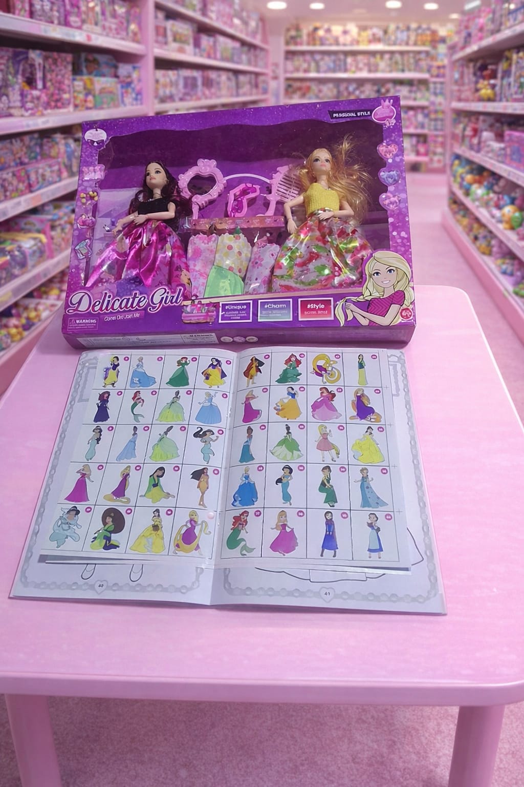 Muñecas Gemelas + Coloreo Princesa – Diversión y Creatividad para Niñas